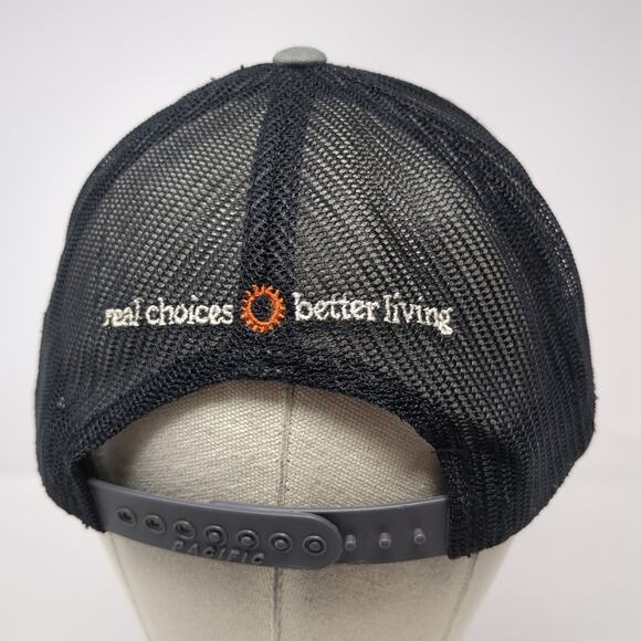 Coleman Homes Snapback Mesh Back Trucker Hat Gray One Size Colorblock - Picture 6 of 10